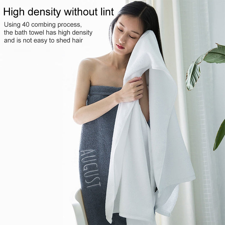 Month Embroidery Soft Absorbent Increase Thickened Adult Cotton Bath Towel, Pattern:December