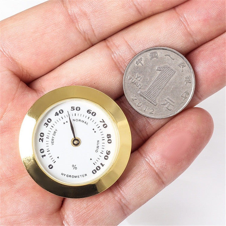 2 PCS 38mm High Precision Home / Guitar Violin Case / Cigar Hygrometer, Style:Hygrometer