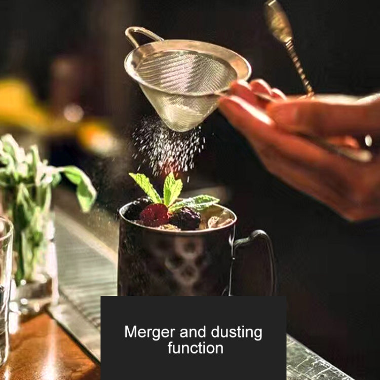 2 PCS Stainless Steel Filter Sieve Soy Milk Juice Filter Spoon Kitchen Utensils Bronze