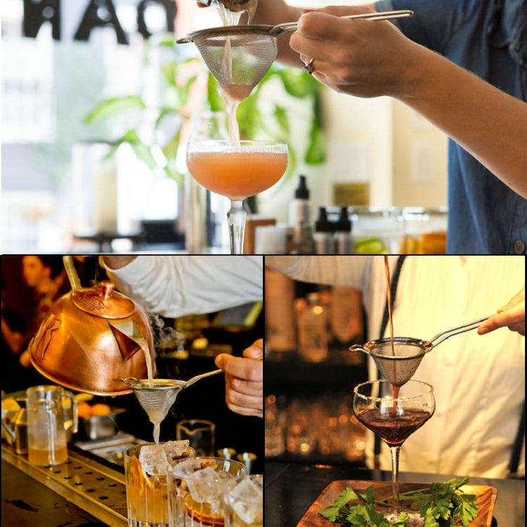 2 PCS Stainless Steel Filter Sieve Soy Milk Juice Filter Spoon Kitchen Utensils Bronze