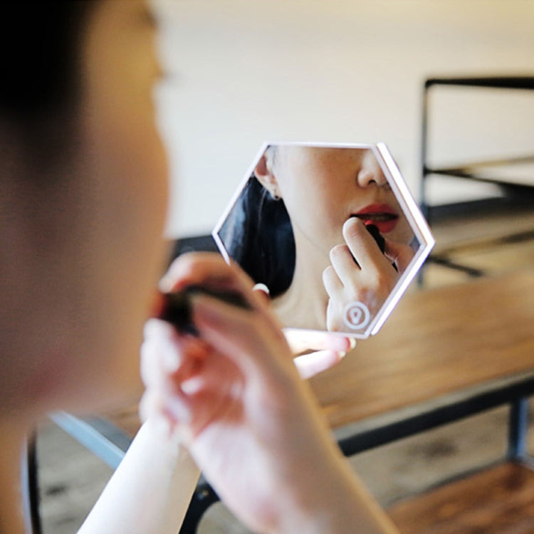 Multi-function Touch Sensing Led Digital Alarm Clock Night Light Temperature Display Table Lamp Makeup Mirror Travel Clocks(Gold)