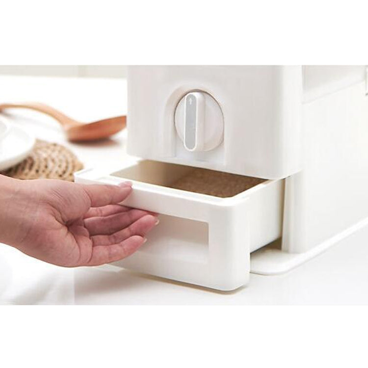 Kitchen Household 10KG Measurable Rice Barrel Sealed Insect-proof and Moisture-proof Rice Storage Box