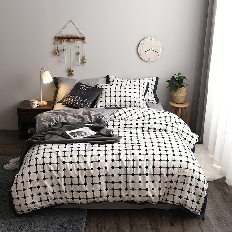 Fashionable Household Cotton Bedding, Specification:1.2 or 1.35M Bed (Three-piece Set)