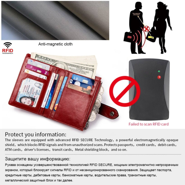 Genuine Leather Female Coin Small Wallet Zipper Money Bag Mini Card Holder