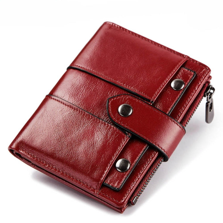 Genuine Leather Female Coin Small Wallet Zipper Money Bag Mini Card Holder