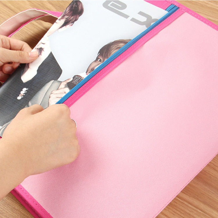 Creative Organ Multi-layer Clip Oxford Cloth A4 Portable Zipper Briefcase