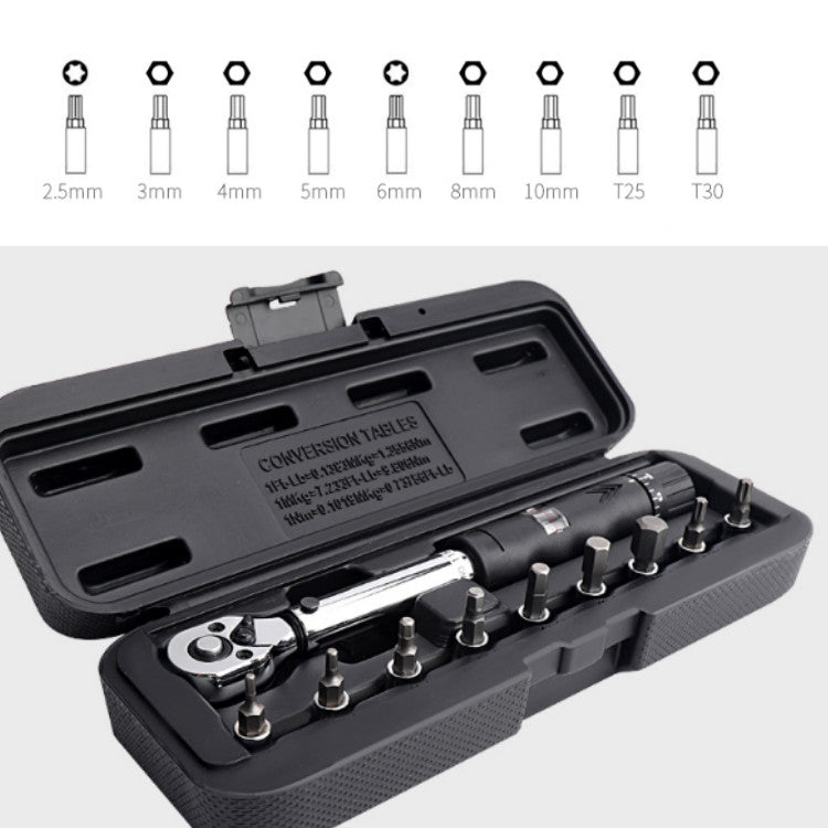 Preset Torque Screwdriver Wrench Adjustable High-precision Torque Meter, Specification:3/8 Inch 19-110 N.m