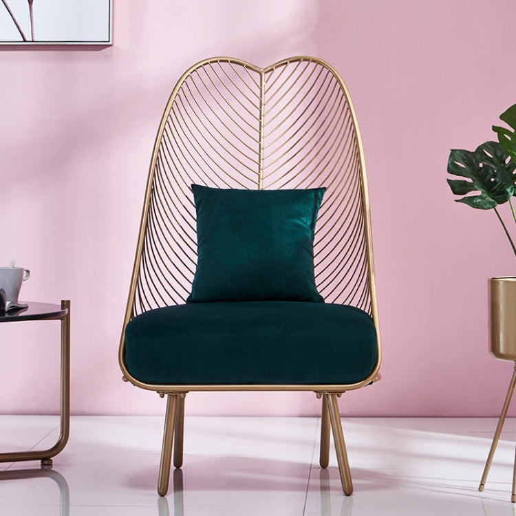 Creative European Minimalist Golden Hollow Leisure Chair