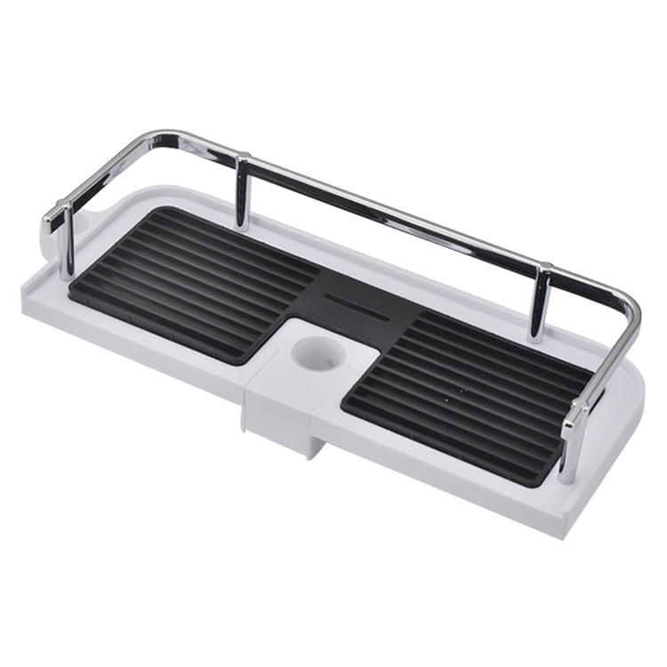 Practical Bathroom Storage Rack Holder Organizer Tray Holder Fit For Shower Rod: 24/25MM In Diameter