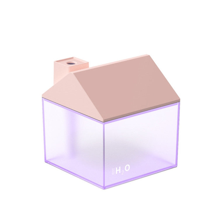 Retro House Indoor Outdoor Air Purifier Desktop Aromatherapy Humidifier with Led Night Light, Style:Lithium Battery