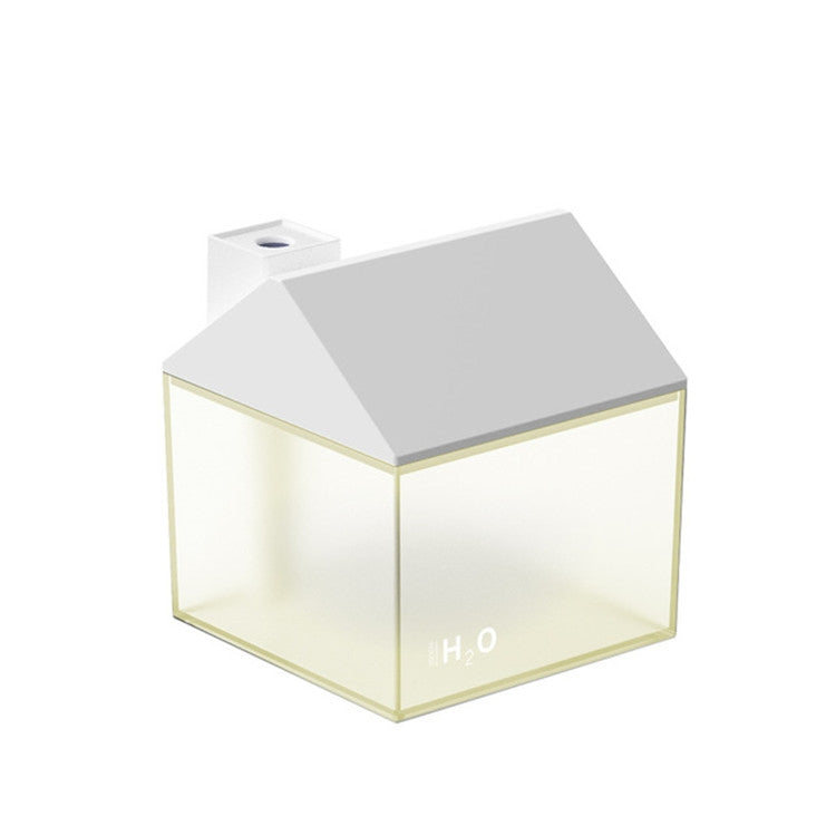 Retro House Indoor Outdoor Air Purifier Desktop Aromatherapy Humidifier with Led Night Light, Style:Lithium Battery