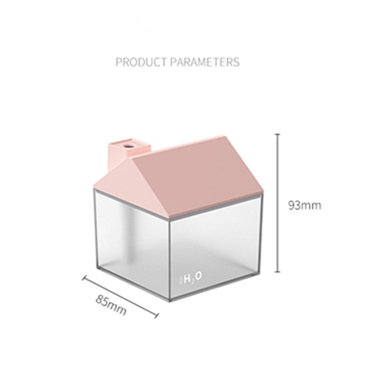 Retro House Indoor Outdoor Air Purifier Desktop Aromatherapy Humidifier with Led Night Light, Style:Lithium Battery