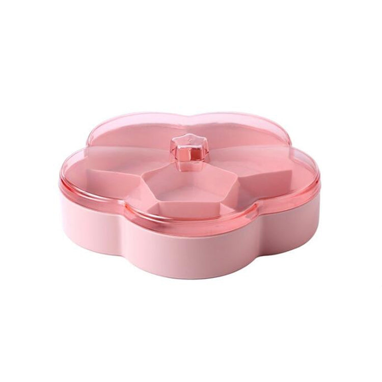 Single Layer Flower-shaped Transparent Wedding Candy Snack Dried Fruit Storage Box
