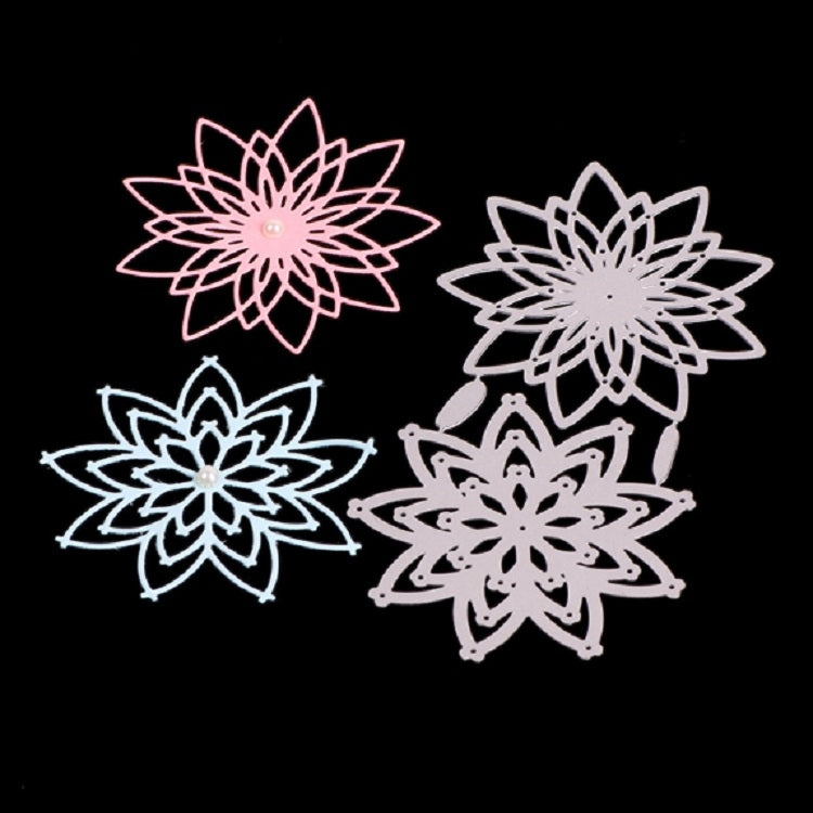 2 PCS/Set DIY Flower Greeting Card Knife Mold Children Paper Art Agency Embossing Etching Cutting Knife Mold