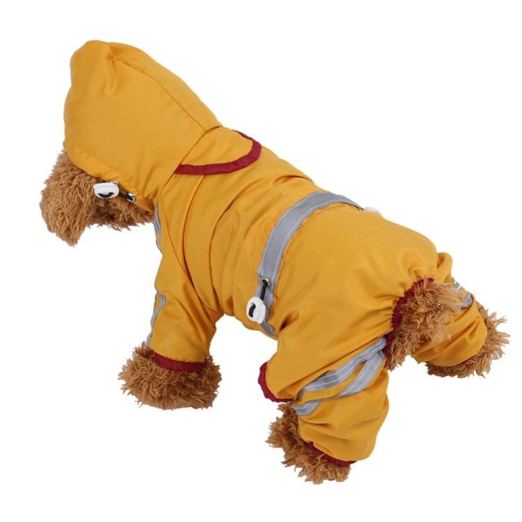 Waterproof Jacket Clothes Fashion Pet Raincoat Puppy Dog Cat Hoodie Raincoat, Size:S
