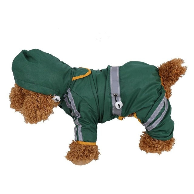 Waterproof Jacket Clothes Fashion Pet Raincoat Puppy Dog Cat Hoodie Raincoat, Size:XL