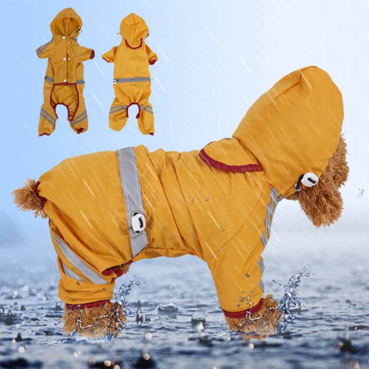 Waterproof Jacket Clothes Fashion Pet Raincoat Puppy Dog Cat Hoodie Raincoat, Size:XXL