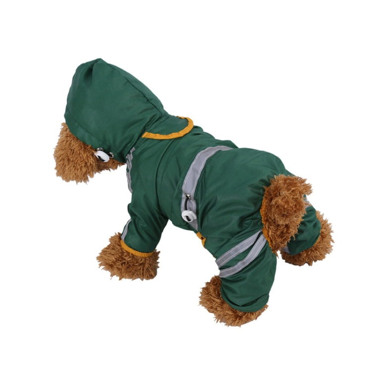 Waterproof Jacket Clothes Fashion Pet Raincoat Puppy Dog Cat Hoodie Raincoat, Size:XXL