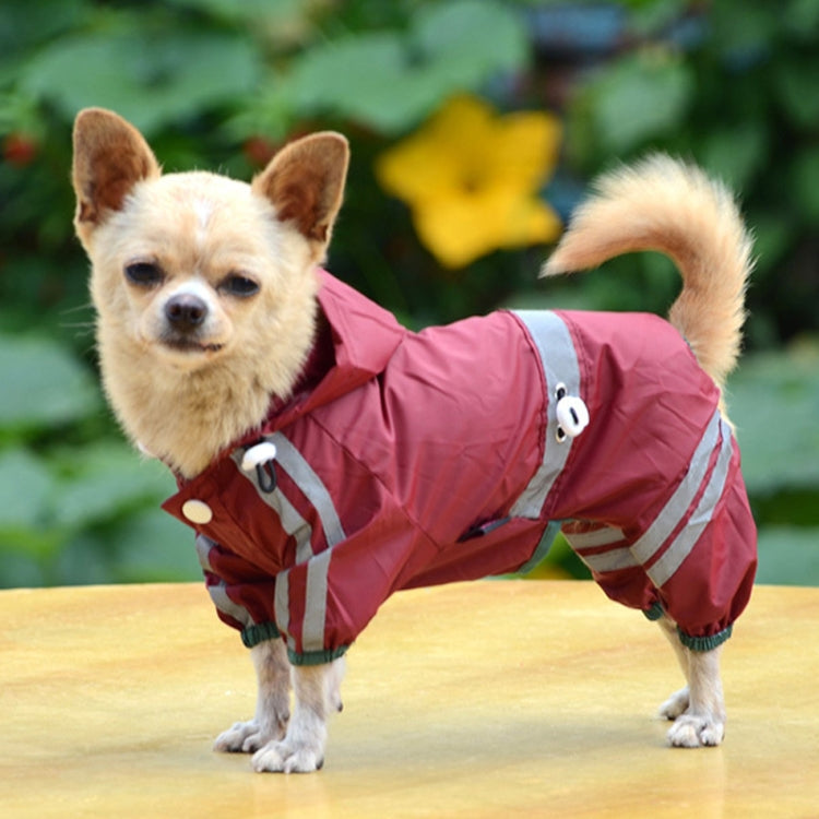 Waterproof Jacket Clothes Fashion Pet Raincoat Puppy Dog Cat Hoodie Raincoat, Size:XXL