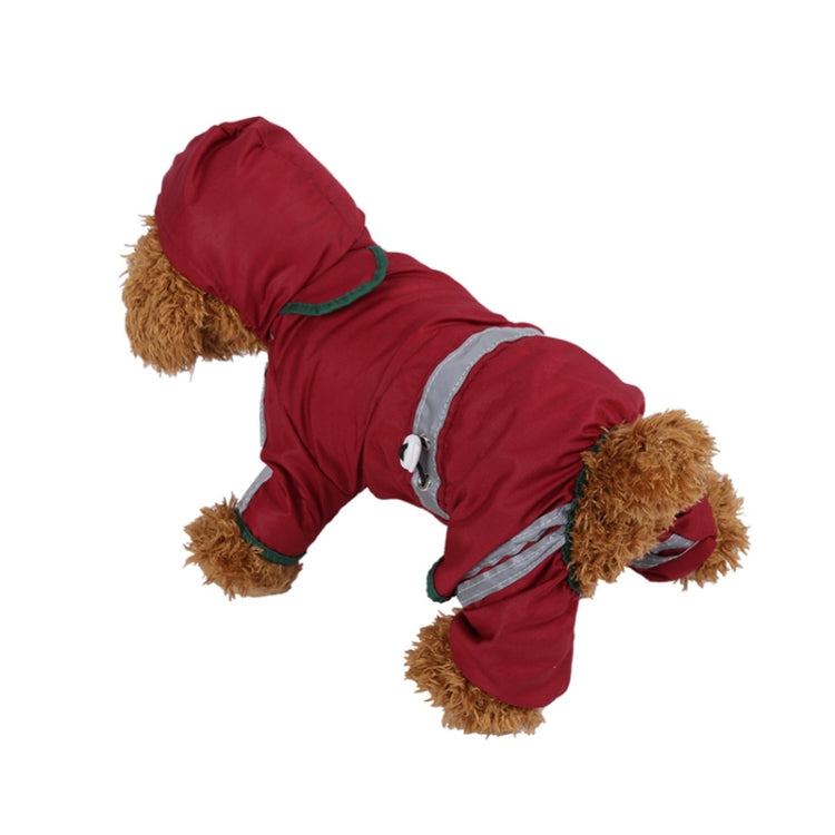 Waterproof Jacket Clothes Fashion Pet Raincoat Puppy Dog Cat Hoodie Raincoat, Size:XXL