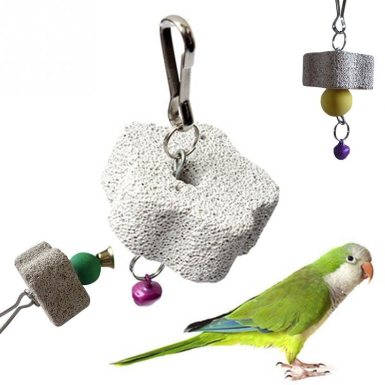10 PCS Parrot Mouth Grinding Stone Bird Toy Molar Stone Cage Toys Parrot Products,Random Color Delivery