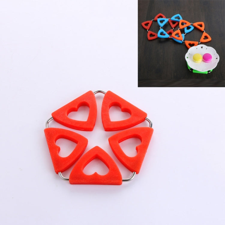 Silicone Insulation Mat Heart-shaped Place Mat Creative Pot Mat