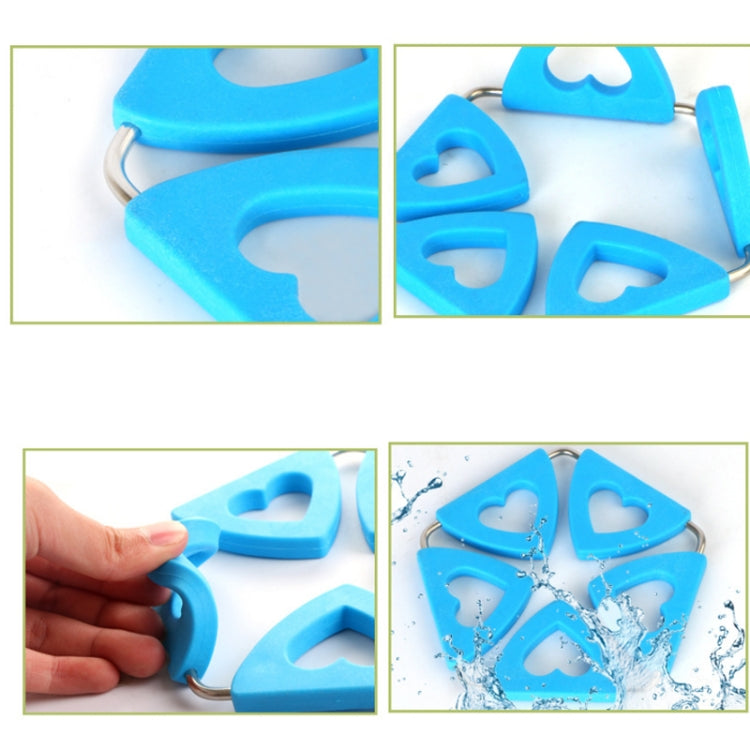 Silicone Insulation Mat Heart-shaped Place Mat Creative Pot Mat