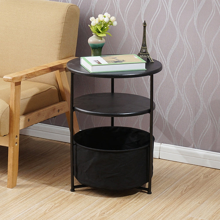 Sleek Minimalist Mini Round Sofa Corner Several Small Coffee Table Bedside Table Cabinet