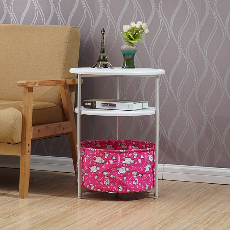 Sleek Minimalist Mini Round Sofa Corner Several Small Coffee Table Bedside Table Cabinet