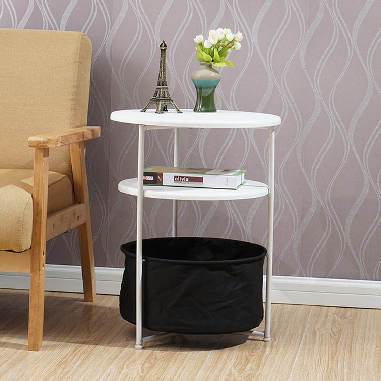 Sleek Minimalist Mini Round Sofa Corner Several Small Coffee Table Bedside Table Cabinet