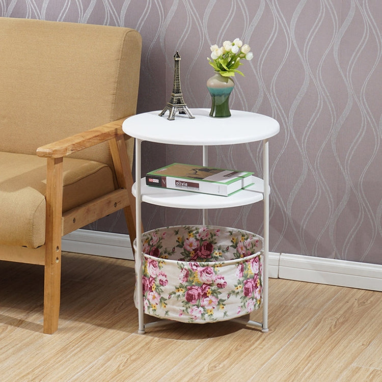 Sleek Minimalist Mini Round Sofa Corner Several Small Coffee Table Bedside Table Cabinet
