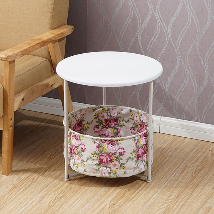 Sleek Minimalist Mini Round Sofa Corner Several Small Coffee Table Bedside Table Cabinet