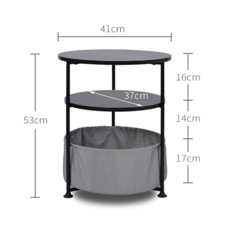 Sleek Minimalist Mini Round Sofa Corner Several Small Coffee Table Bedside Table Cabinet