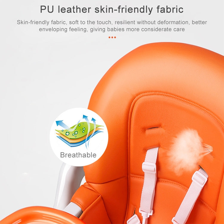 Multifunctional Portable Folding Foldable Baby Dining Chair(Brown)