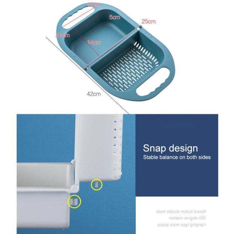 Kitchen Household Creative Folding Fruit Basket Plastic Vegetable Draining Basket