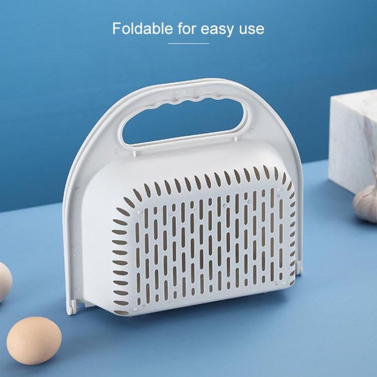 Kitchen Household Creative Folding Fruit Basket Plastic Vegetable Draining Basket