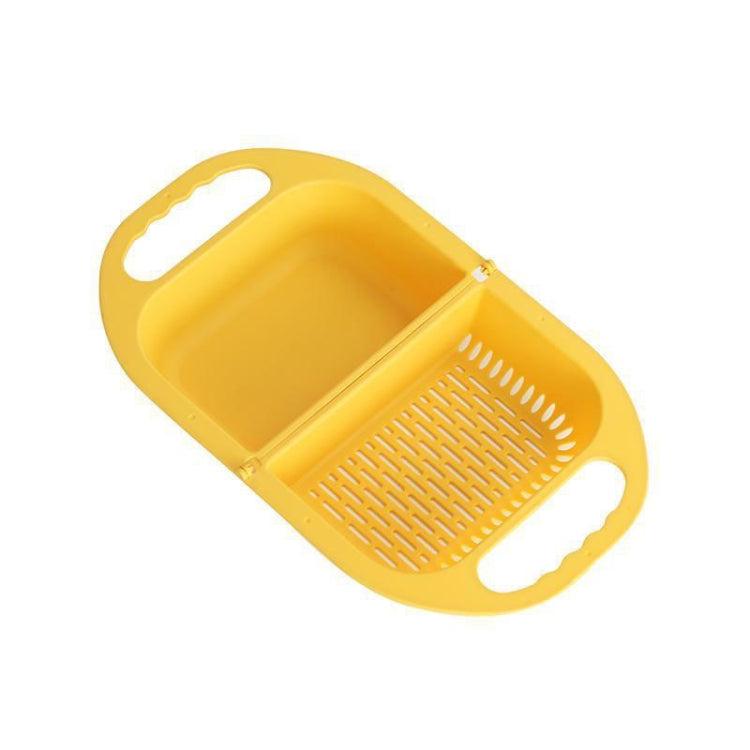 Kitchen Household Creative Folding Fruit Basket Plastic Vegetable Draining Basket