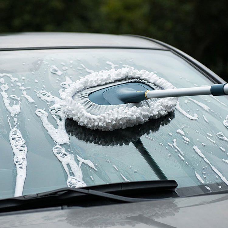 Retractable Long Handle Car Wiping Artifact Soft Fur Car Brush for Dust-free Car