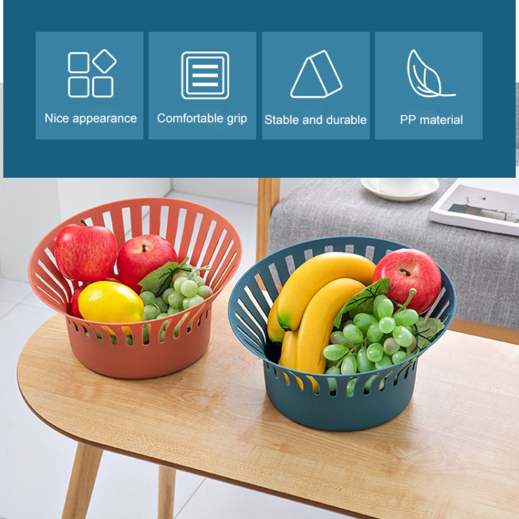 3 PCS Creative Kitchen Simple Fruit Vegetable Storage Basket Snack Storage Basket Drain Basket