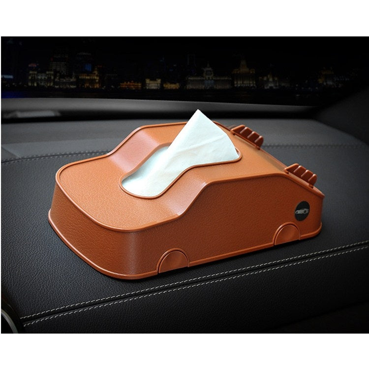 Three-in-one Car Drawer Card Slot Car Phone Navigation Bracket Multifunctional Car Tissue Bag(Black)