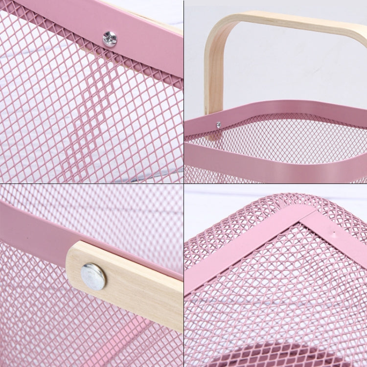 Kitchen Portable Vegetable Washing Drain Basket Square Thick Storage Basket Household Fruit Basket