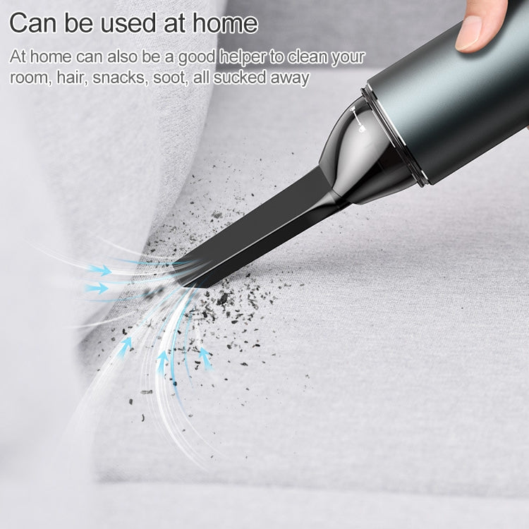 Car Vacuum Cleaner Wireless Charging Home Car Dual-purpose Powerful Small Hand-held Vacuum Cleaner With Safety Hammer