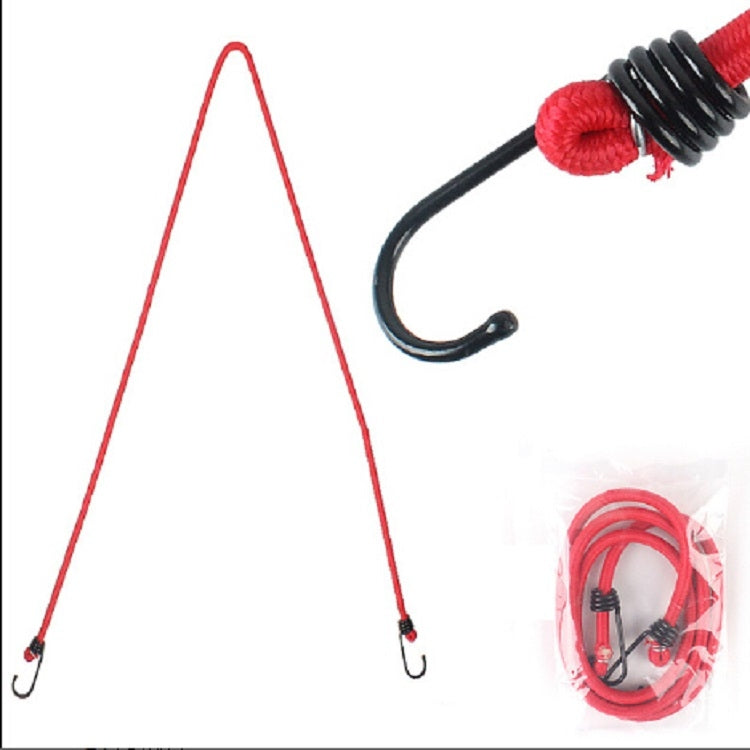 Outdoor Bundling Rope Elastic Tents Metal Buckle High Stretch Clothesline Camping Luggage Packing Hook