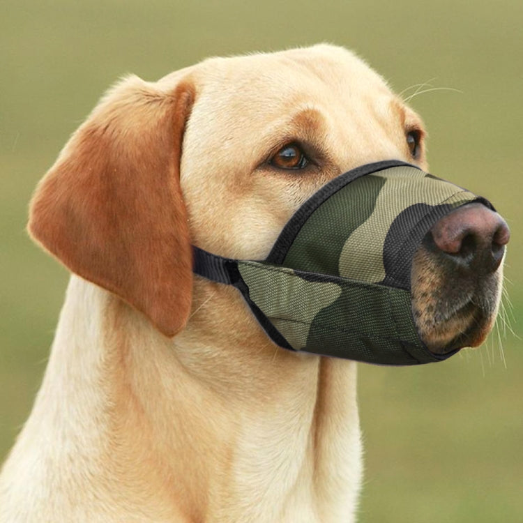 Pet Supplier Dog Muzzle Breathable Nylon Comfortable Soft Mesh Adjustable Pet Mouth Mask Prevent Bite, Size:12cm