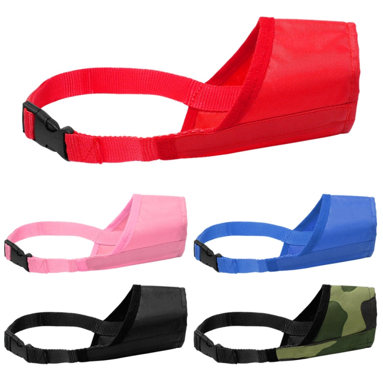 Pet Supplier Dog Muzzle Breathable Nylon Comfortable Soft Mesh Adjustable Pet Mouth Mask Prevent Bite, Size:16cm