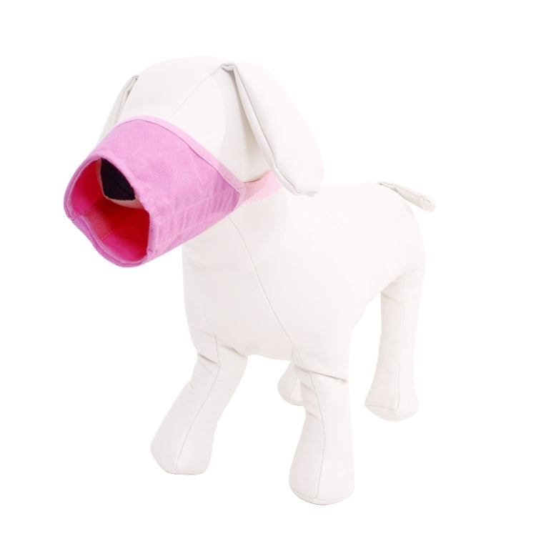 Pet Supplier Dog Muzzle Breathable Nylon Comfortable Soft Mesh Adjustable Pet Mouth Mask Prevent Bite, Size:22cm