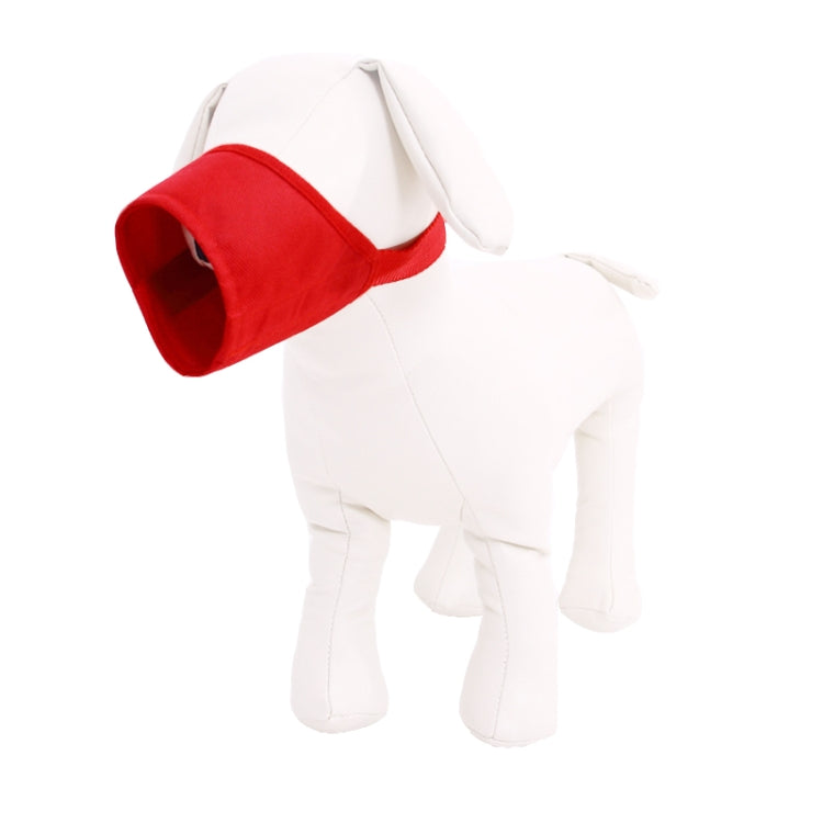 Pet Supplier Dog Muzzle Breathable Nylon Comfortable Soft Mesh Adjustable Pet Mouth Mask Prevent Bite, Size:22cm
