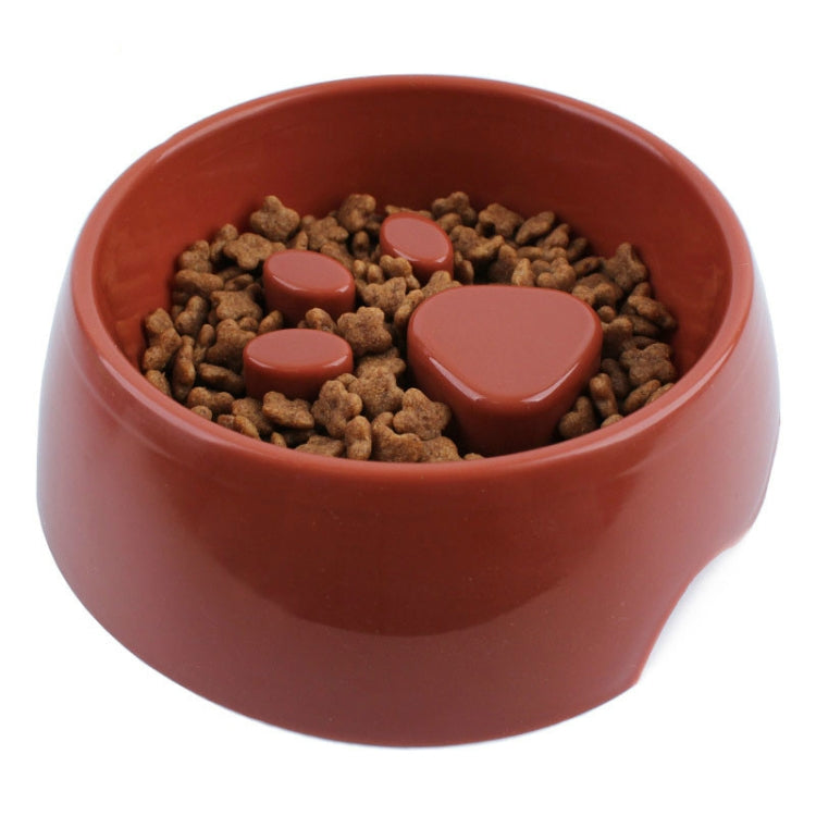 Anti-choking Pet Bowl Slow Food Dog Print Food Bowl, Size:22x17.5x7cm