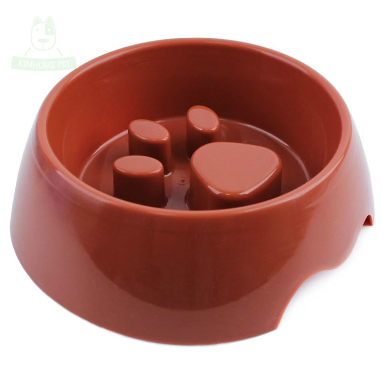 Anti-choking Pet Bowl Slow Food Dog Print Food Bowl, Size:22x17.5x7cm