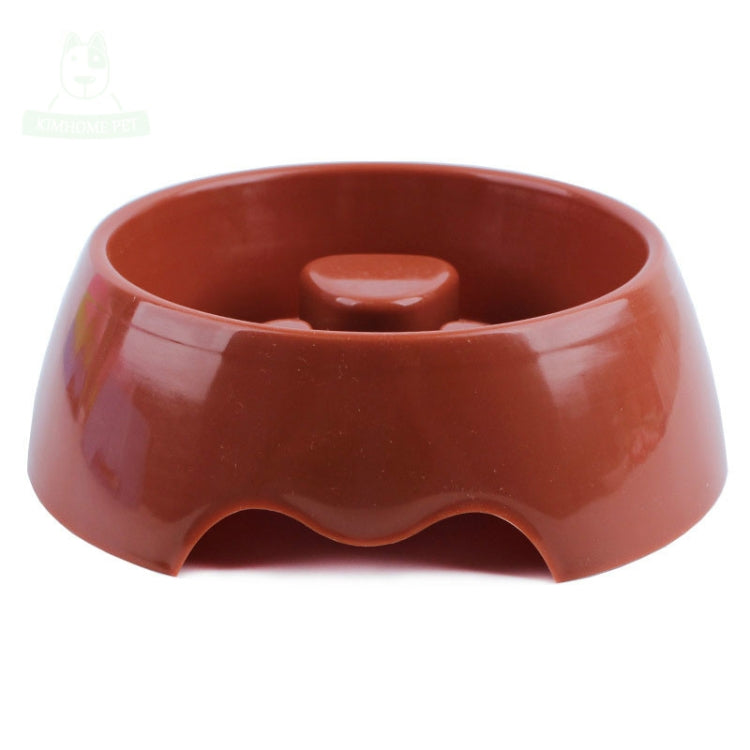 Anti-choking Pet Bowl Slow Food Dog Print Food Bowl, Size:22x17.5x7cm